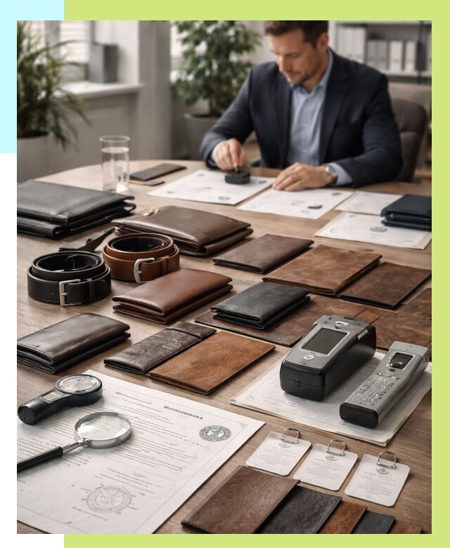 Сертификация кожаных изделий в Лангепасе от 12120 р. | Алешин-Лнг