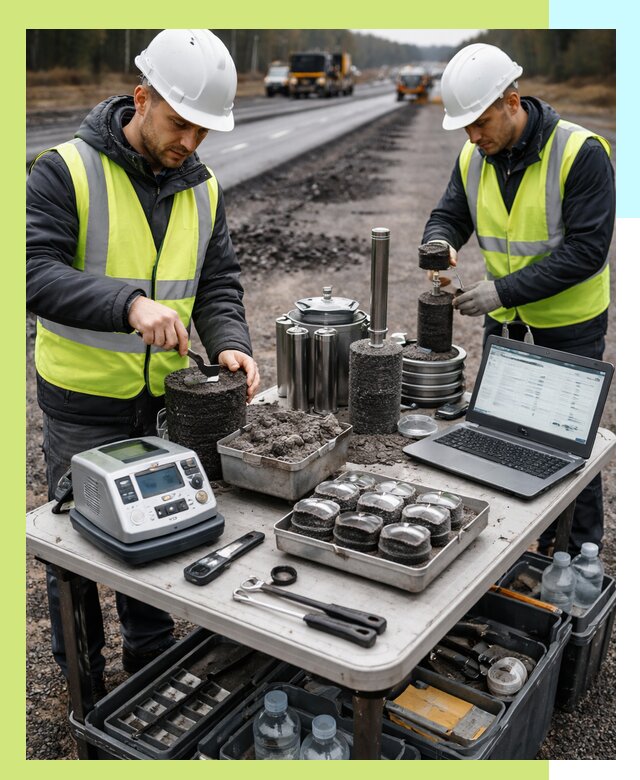 Сертификация асфальта: испытания и подтверждение в Лангепасе