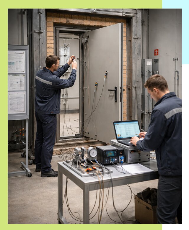 Сертификация противопожарных дверей в Лангепасе по ГОСТ и ТР