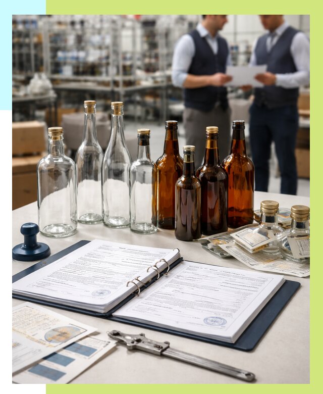 Сертификация стеклянных бутылок в Лангепасе от 25250 р. | Алешин-Лнг