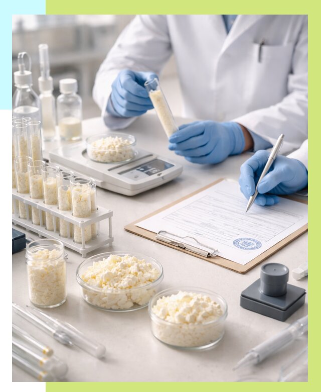 Сертификация творога в Лангепасе от 12120 р. под ключ | Алешин-Лнг