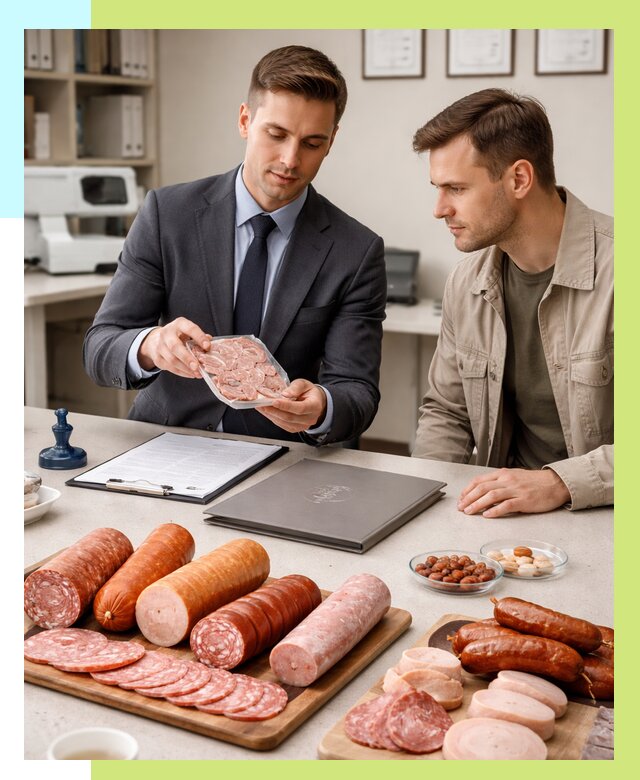 Сертификация колбасных изделий в Лангепасе от 7575 р. | Алешин-Лнг