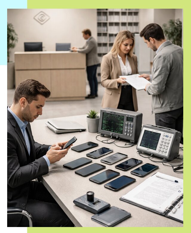 Сертификация телефонов в Лангепасе от 25250 р. под ключ | Алешин-Лнг