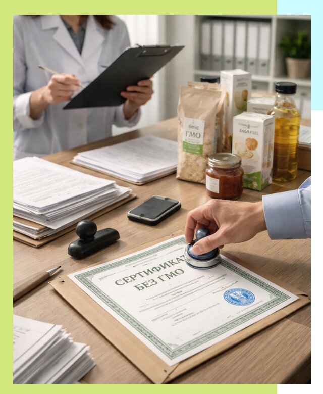 Получение сертификата Без ГМО для продукции в Лангепасе