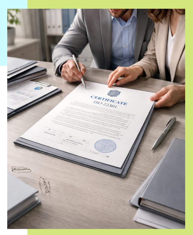 Сертификат ISO 22301 в Лангепасе от 45450 р. | Алешин-Лнг срочно